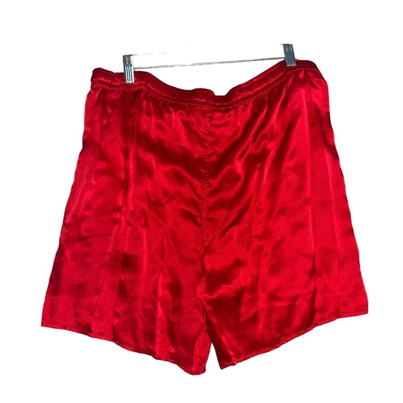 Vintage Red 100% Silk Pajamas bottoms Sz M - Picture 2 of 3